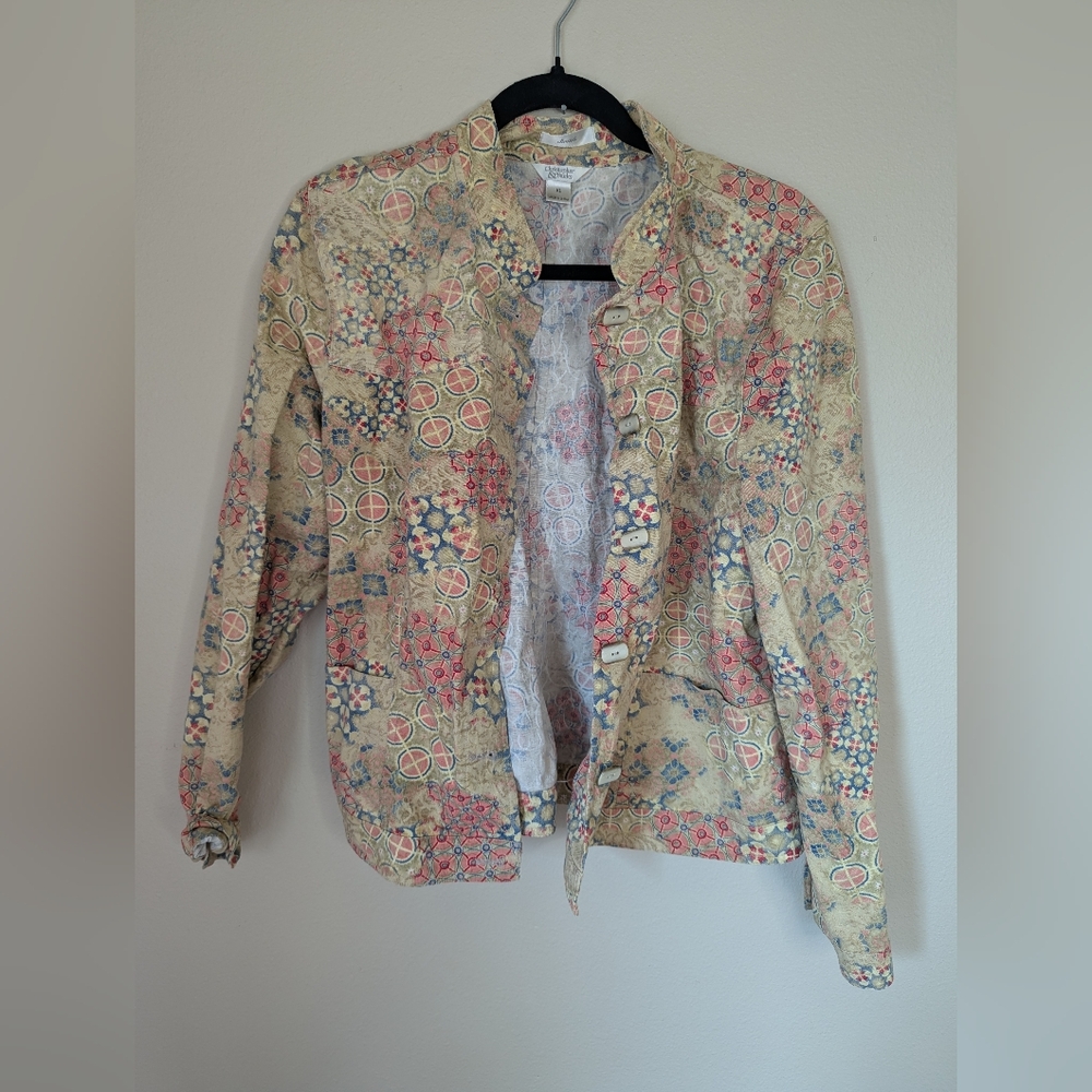 Christopher & Banks Multicolor Floral Blazer Size XL